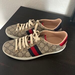 Gucci plaid sneakers